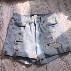 Size 2 high rose midi Aeropostale jean shorts